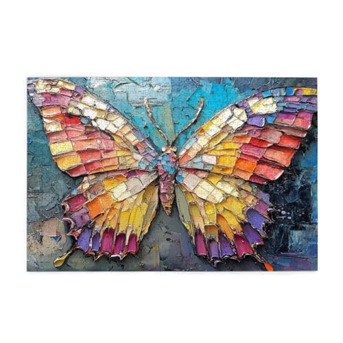 Puzzle 200 Teile Abstrakt Puzzle Schmetterling DIY Kreative Holz Jigsaws für Erwachsene, Impossible Herausfordernde Familie Aktivität Spiele, Deko Wohnzimmer, Geschenke für Frauen 35x25cm E-1853 Puzzle 200 Teile Abstrakt Puzzle Schmetterling DIY Kreative Holz Jigsaws für Erwachsene, Impossible Herausfordernde Familie Aktivität Spiele, Deko Wohnzimmer, Geschenke für Frauen 35x25cm E-1853 von Wehsaeho
