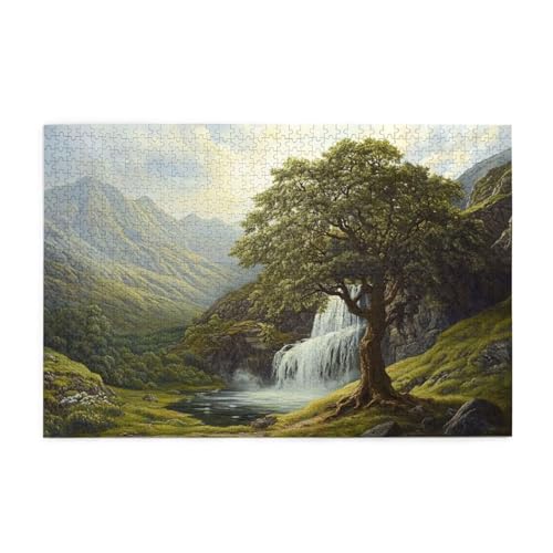 Puzzle 200 Teile Baum Puzzle Fallen DIY Kreative Holz Jigsaws für Erwachsene mit Geschenkbox Verpackung, Impossible Herausfordernde Familie Aktivität Spiele, Deko Wohnzimmer Geschenke 35x25cm E-587 von Wehsaeho