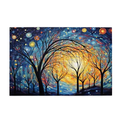 Puzzle 200 Teile Baum Puzzle Sternenhimmel DIY Kreative Holz Jigsaws für Erwachsene, Geschenkbox Verpackung, Impossible Herausfordernde Familie Aktivität Spiele, Deko Wohnzimmer 35x25cm E-710 Puzzle 200 Teile Baum Puzzle Sternenhimmel DIY Kreative Holz Jigsaws für Erwachsene, Geschenkbox Verpackung, Impossible Herausfordernde Familie Aktivität Spiele, Deko Wohnzimmer 35x25cm E-710 von Wehsaeho