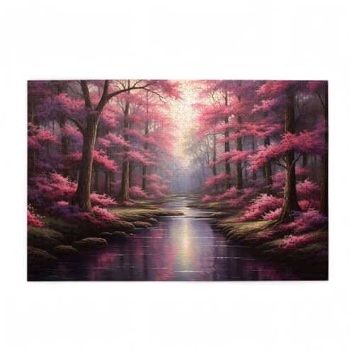 Puzzle 200 Teile Baum Puzzle Wald DIY Kreative Holz Jigsaws für Erwachsene mit Geschenkbox Verpackung, Impossible Herausfordernde Familie Aktivität Spiele, Wohnzimmer Deko Geschenke 35x25cm D-199 von Wehsaeho