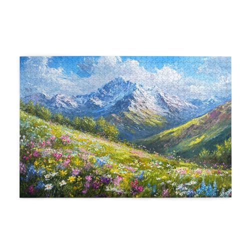 Puzzle 200 Teile Berg Puzzle Blume DIY Kreative Holz Jigsaws für Erwachsene mit Geschenkbox Verpackung, Impossible Herausfordernde Familie Aktivität Spiele, Deko Wohnzimmer Geschenke 35x25cm E-1526 Puzzle 200 Teile Berg Puzzle Blume DIY Kreative Holz Jigsaws für Erwachsene mit Geschenkbox Verpackung, Impossible Herausfordernde Familie Aktivität Spiele, Deko Wohnzimmer Geschenke 35x25cm E-1526 von Wehsaeho