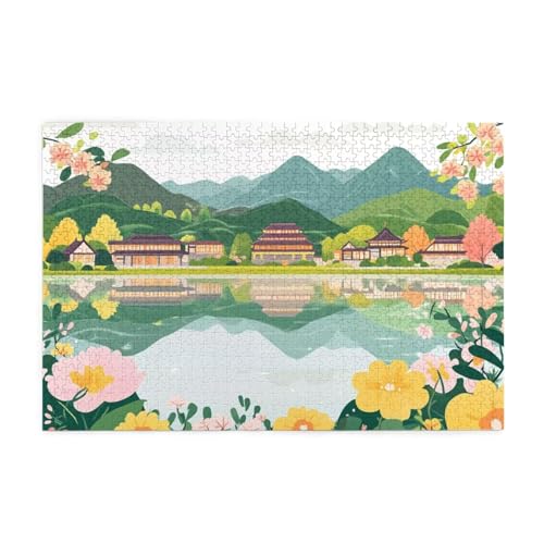 Puzzle 200 Teile Berg Puzzle Frühling DIY Kreative Holz Jigsaws für Erwachsene mit Geschenkbox Verpackung, Impossible Herausfordernde Familie Aktivität Spiele, Deko Wohnzimmer Geschenke 35x25cm E-1606 Puzzle 200 Teile Berg Puzzle Frühling DIY Kreative Holz Jigsaws für Erwachsene mit Geschenkbox Verpackung, Impossible Herausfordernde Familie Aktivität Spiele, Deko Wohnzimmer Geschenke 35x25cm E-1606 von Wehsaeho