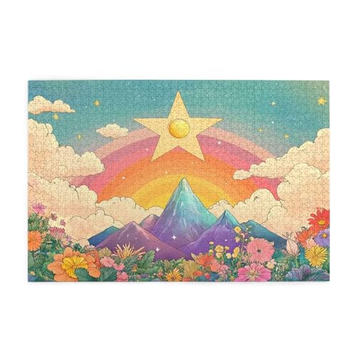 Puzzle 200 Teile Berg Puzzle Stern DIY Kreative Holz Jigsaws für Erwachsene mit Geschenkbox Verpackung, Impossible Herausfordernde Familie Aktivität Spiele, Deko Wohnzimmer Geschenke 35x25cm E-1360 Puzzle 200 Teile Berg Puzzle Stern DIY Kreative Holz Jigsaws für Erwachsene mit Geschenkbox Verpackung, Impossible Herausfordernde Familie Aktivität Spiele, Deko Wohnzimmer Geschenke 35x25cm E-1360 von Wehsaeho