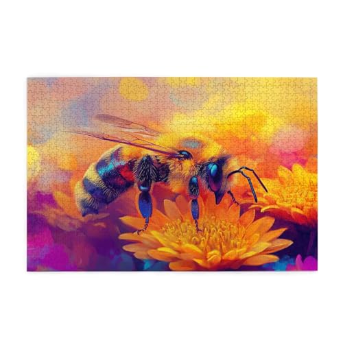 Puzzle 200 Teile Biene Puzzle Blume DIY Kreative Holz Jigsaws für Erwachsene mit Geschenkbox Verpackung, Impossible Herausfordernde Familie Aktivität Spiele, Deko Wohnzimmer Geschenke 35x25cm E-1733 Puzzle 200 Teile Biene Puzzle Blume DIY Kreative Holz Jigsaws für Erwachsene mit Geschenkbox Verpackung, Impossible Herausfordernde Familie Aktivität Spiele, Deko Wohnzimmer Geschenke 35x25cm E-1733 von Wehsaeho