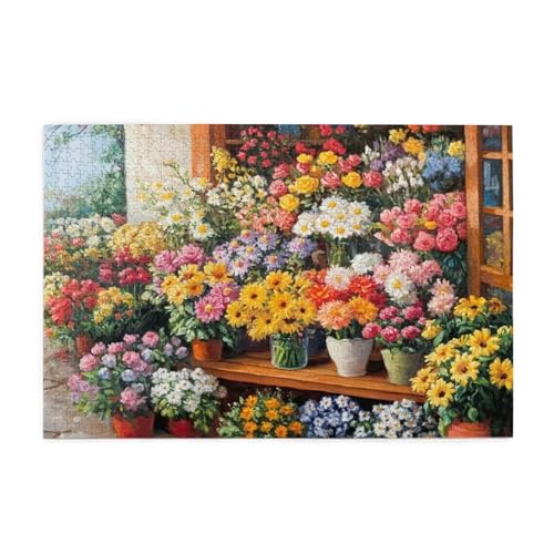 Puzzle 200 Teile Blume Puzzle Blumenladen DIY Kreative Holz Jigsaws für Erwachsene, Geschenkbox Verpackung, Impossible Herausfordernde Familie Aktivität Spiele, Deko Wohnzimmer 35x25cm E-1408 Puzzle 200 Teile Blume Puzzle Blumenladen DIY Kreative Holz Jigsaws für Erwachsene, Geschenkbox Verpackung, Impossible Herausfordernde Familie Aktivität Spiele, Deko Wohnzimmer 35x25cm E-1408 von Wehsaeho