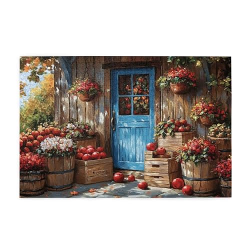 Puzzle 200 Teile Blume Puzzle Retro DIY Kreative Holz Jigsaws für Erwachsene mit Geschenkbox Verpackung, Impossible Herausfordernde Familie Aktivität Spiele, Deko Wohnzimmer Geschenke 35x25cm E-282 von Wehsaeho