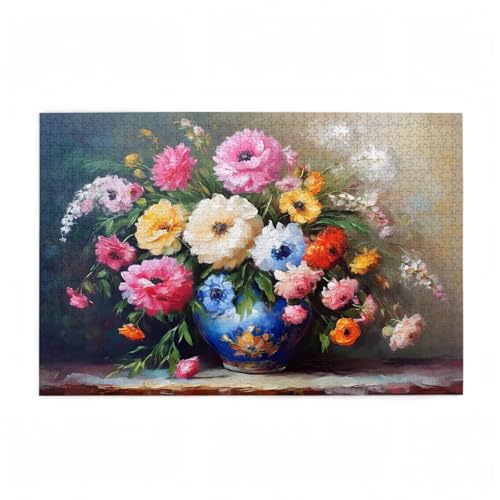 Puzzle 200 Teile Blume Puzzle Retro DIY Kreative Holz Jigsaws für Erwachsene mit Geschenkbox Verpackung, Impossible Herausfordernde Familie Aktivität Spiele, Wohnzimmer Deko Geschenke 35x25cm D-45 Puzzle 200 Teile Blume Puzzle Retro DIY Kreative Holz Jigsaws für Erwachsene mit Geschenkbox Verpackung, Impossible Herausfordernde Familie Aktivität Spiele, Wohnzimmer Deko Geschenke 35x25cm D-45 von Wehsaeho