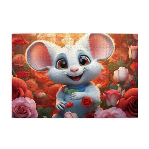 Puzzle 200 Teile Blume Puzzle Tier DIY Kreative Holz Jigsaws für Erwachsene mit Geschenkbox Verpackung, Impossible Herausfordernde Familie Aktivität Spiele, Deko Wohnzimmer Geschenke 35x25cm E-814 von Wehsaeho