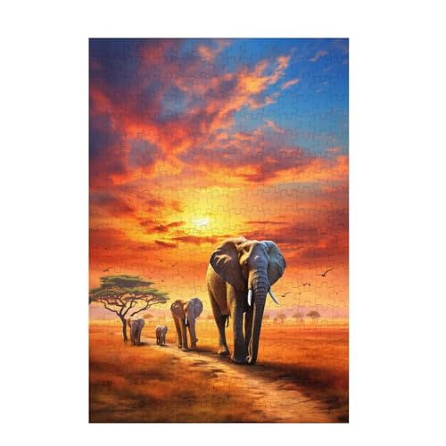 Puzzle 200 Teile Elefant Puzzle Sonnenuntergang DIY Kreative Holz Jigsaws für Erwachsene mit Geschenkbox Verpackung, Impossible Herausfordernde Familie Aktivität Spiele, Deko Wohnzimmer 35x25cm D-1687 Puzzle 200 Teile Elefant Puzzle Sonnenuntergang DIY Kreative Holz Jigsaws für Erwachsene mit Geschenkbox Verpackung, Impossible Herausfordernde Familie Aktivität Spiele, Deko Wohnzimmer 35x25cm D-1687 von Wehsaeho
