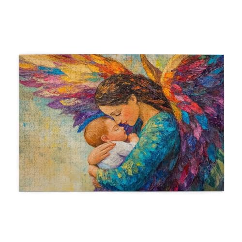 Puzzle 200 Teile Engel Puzzle Frau DIY Kreative Holz Jigsaws für Erwachsene mit Geschenkbox Verpackung, Impossible Herausfordernde Familie Aktivität Spiele, Deko Wohnzimmer Geschenke 35x25cm E-1185 Puzzle 200 Teile Engel Puzzle Frau DIY Kreative Holz Jigsaws für Erwachsene mit Geschenkbox Verpackung, Impossible Herausfordernde Familie Aktivität Spiele, Deko Wohnzimmer Geschenke 35x25cm E-1185 von Wehsaeho