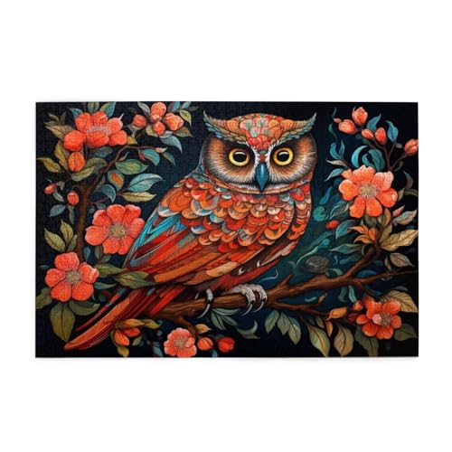 Puzzle 200 Teile Eule Puzzle Blume DIY Kreative Holz Jigsaws für Erwachsene mit Geschenkbox Verpackung, Impossible Herausfordernde Familie Aktivität Spiele, Deko Wohnzimmer Geschenke 35x25cm E-498 Puzzle 200 Teile Eule Puzzle Blume DIY Kreative Holz Jigsaws für Erwachsene mit Geschenkbox Verpackung, Impossible Herausfordernde Familie Aktivität Spiele, Deko Wohnzimmer Geschenke 35x25cm E-498 von Wehsaeho