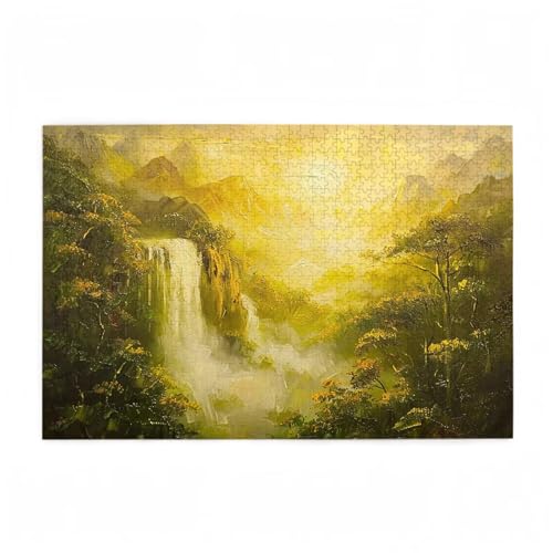 Puzzle 200 Teile Fallen Puzzle Retro DIY Kreative Holz Jigsaws für Erwachsene mit Geschenkbox, Impossible Herausfordernde Familie Aktivität Spiele, Deko Wohnzimmer, Geschenke für Frauen 35x25cm D-258 von Wehsaeho