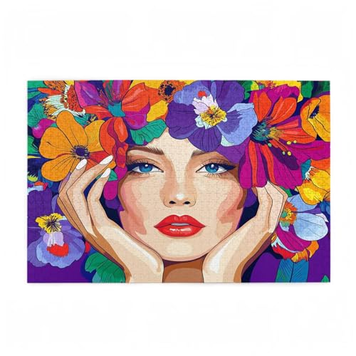 Puzzle 200 Teile Farbe Puzzle Frau DIY Kreative Holz Jigsaws für Erwachsene mit Geschenkbox Verpackung, Impossible Herausfordernde Familie Aktivität Spiele, Wohnzimmer Deko Geschenke 35x25cm D-483 Puzzle 200 Teile Farbe Puzzle Frau DIY Kreative Holz Jigsaws für Erwachsene mit Geschenkbox Verpackung, Impossible Herausfordernde Familie Aktivität Spiele, Wohnzimmer Deko Geschenke 35x25cm D-483 von Wehsaeho