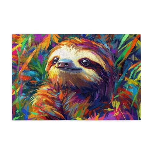 Puzzle 200 Teile Faultier Puzzle Tier DIY Kreative Holz Jigsaws für Erwachsene mit Geschenkbox Verpackung, Impossible Herausfordernde Familie Aktivität Spiele, Deko Wohnzimmer Geschenke 35x25cm E-553 Puzzle 200 Teile Faultier Puzzle Tier DIY Kreative Holz Jigsaws für Erwachsene mit Geschenkbox Verpackung, Impossible Herausfordernde Familie Aktivität Spiele, Deko Wohnzimmer Geschenke 35x25cm E-553 von Wehsaeho