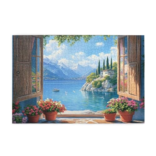 Puzzle 200 Teile Fensterbank Puzzle Berg DIY Kreative Holz Jigsaws für Erwachsene, Geschenkbox Verpackung, Impossible Herausfordernde Familie Aktivität Spiele, Deko Wohnzimmer Geschenke 35x25cm E-1802 Puzzle 200 Teile Fensterbank Puzzle Berg DIY Kreative Holz Jigsaws für Erwachsene, Geschenkbox Verpackung, Impossible Herausfordernde Familie Aktivität Spiele, Deko Wohnzimmer Geschenke 35x25cm E-1802 von Wehsaeho