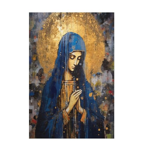 Puzzle 200 Teile Frau Puzzle Retro DIY Kreative Holz Jigsaws für Erwachsene mit Geschenkbox Verpackung, Impossible Herausfordernde Familie Aktivität Spiele, Geschenke für Frauen 35x25cm D-1420 von Wehsaeho