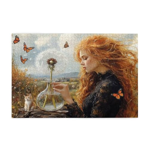 Puzzle 200 Teile Frau Puzzle Schmetterling DIY Kreative Holz Jigsaws für Erwachsene, Geschenkbox Verpackung, Impossible Herausfordernde Familie Aktivität Spiele, Deko Wohnzimmer 35x25cm E-744 Puzzle 200 Teile Frau Puzzle Schmetterling DIY Kreative Holz Jigsaws für Erwachsene, Geschenkbox Verpackung, Impossible Herausfordernde Familie Aktivität Spiele, Deko Wohnzimmer 35x25cm E-744 von Wehsaeho