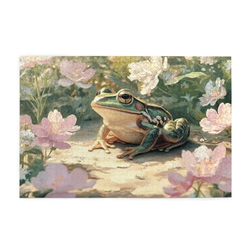 Puzzle 200 Teile Frosch Puzzle Blume DIY Kreative Holz Jigsaws für Erwachsene mit Geschenkbox Verpackung, Impossible Herausfordernde Familie Aktivität Spiele, Deko Wohnzimmer Geschenke 35x25cm E-1831 Puzzle 200 Teile Frosch Puzzle Blume DIY Kreative Holz Jigsaws für Erwachsene mit Geschenkbox Verpackung, Impossible Herausfordernde Familie Aktivität Spiele, Deko Wohnzimmer Geschenke 35x25cm E-1831 von Wehsaeho