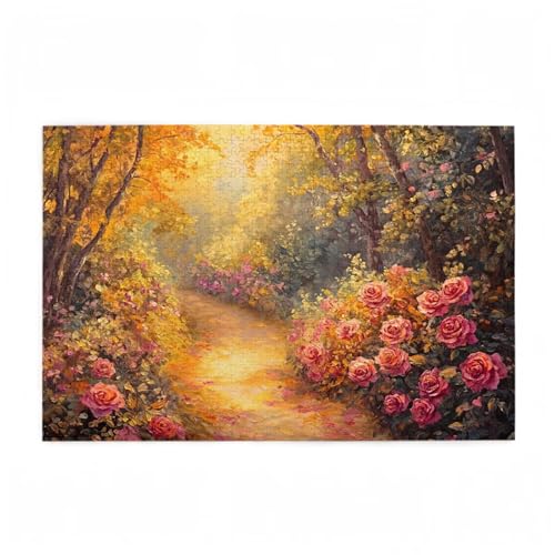 Puzzle 200 Teile Garten Puzzle Baum DIY Kreative Holz Jigsaws für Erwachsene mit Geschenkbox Verpackung, Impossible Herausfordernde Familie Aktivität Spiele, Geschenke für Frauen 35x25cm D-212 von Wehsaeho