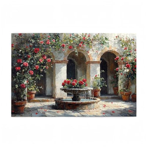 Puzzle 200 Teile Garten Puzzle Retro DIY Kreative Holz Jigsaws für Erwachsene mit Geschenkbox, Impossible Herausfordernde Familie Aktivität Spiele, Deko Wohnzimmer, Geschenke für Frauen 35x25cm D-491 von Wehsaeho
