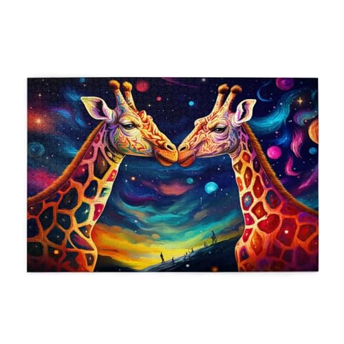 Puzzle 200 Teile Giraffe Puzzle Sternenhimmel DIY Kreative Holz Jigsaws für Erwachsene, Impossible Herausfordernde Familie Aktivität Spiele, Deko Wohnzimmer, Geschenke für Frauen 35x25cm E-490 Puzzle 200 Teile Giraffe Puzzle Sternenhimmel DIY Kreative Holz Jigsaws für Erwachsene, Impossible Herausfordernde Familie Aktivität Spiele, Deko Wohnzimmer, Geschenke für Frauen 35x25cm E-490 von Wehsaeho