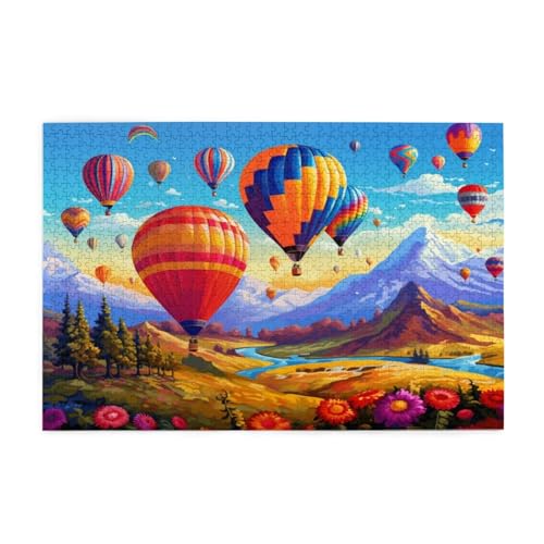 Puzzle 200 Teile Heißluftballon Puzzle Berg DIY Kreative Holz Jigsaws für Erwachsene mit Geschenkbox Verpackung, Impossible Herausfordernde Familie Aktivität Spiele, Wanddeko Geschenke 35x25cm E-517 Puzzle 200 Teile Heißluftballon Puzzle Berg DIY Kreative Holz Jigsaws für Erwachsene mit Geschenkbox Verpackung, Impossible Herausfordernde Familie Aktivität Spiele, Wanddeko Geschenke 35x25cm E-517 von Wehsaeho