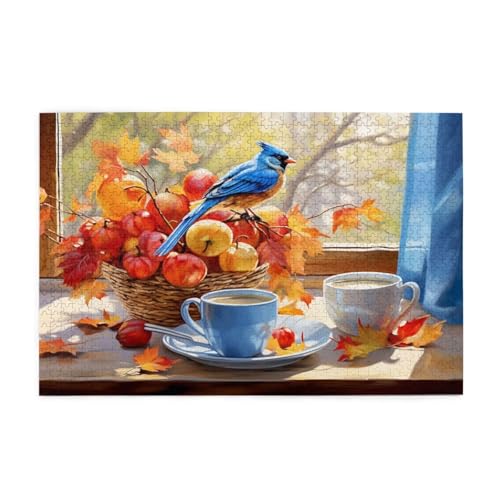 Puzzle 200 Teile Herbst Puzzle Baum DIY Kreative Holz Jigsaws für Erwachsene mit Geschenkbox Verpackung, Impossible Herausfordernde Familie Aktivität Spiele, Deko Wohnzimmer Geschenke 35x25cm E-1048 von Wehsaeho