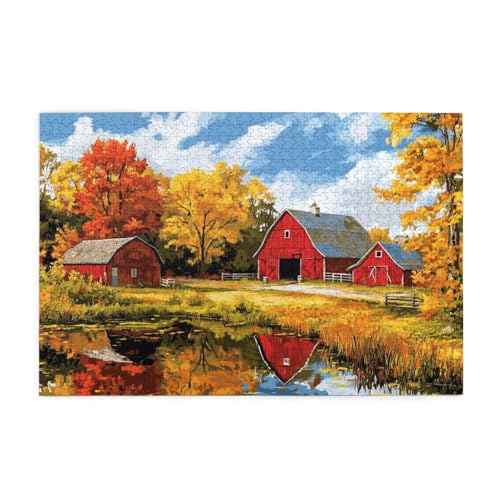 Puzzle 200 Teile Herbst Puzzle Landschaft DIY Kreative Holz Jigsaws für Erwachsene, Geschenkbox Verpackung, Impossible Herausfordernde Familie Aktivität Spiele, Deko Wohnzimmer 35x25cm E-1528 Puzzle 200 Teile Herbst Puzzle Landschaft DIY Kreative Holz Jigsaws für Erwachsene, Geschenkbox Verpackung, Impossible Herausfordernde Familie Aktivität Spiele, Deko Wohnzimmer 35x25cm E-1528 von Wehsaeho