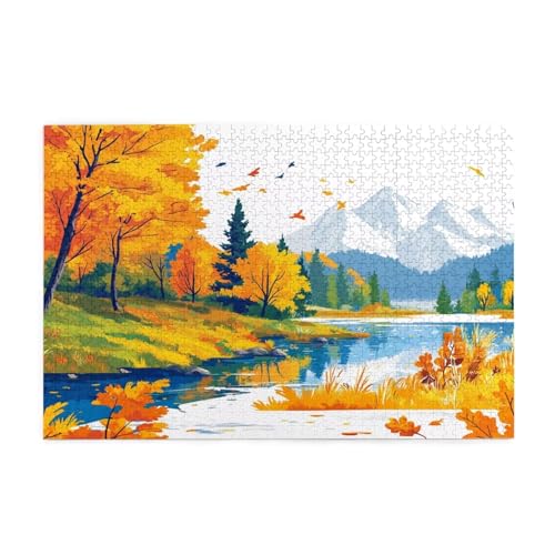 Puzzle 200 Teile Herbst Puzzle Landschaft DIY Kreative Holz Jigsaws für Erwachsene, Geschenkbox Verpackung, Impossible Herausfordernde Familie Aktivität Spiele, Deko Wohnzimmer 35x25cm E-1864 Puzzle 200 Teile Herbst Puzzle Landschaft DIY Kreative Holz Jigsaws für Erwachsene, Geschenkbox Verpackung, Impossible Herausfordernde Familie Aktivität Spiele, Deko Wohnzimmer 35x25cm E-1864 von Wehsaeho