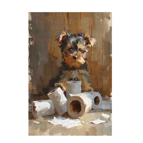 Puzzle 200 Teile Hund Puzzle Tier DIY Kreative Holz Jigsaws für Erwachsene mit Geschenkbox Verpackung, Impossible Herausfordernde Familie Aktivität Spiele, Wohnzimmer Deko Geschenke 35x25cm D-1172 von Wehsaeho