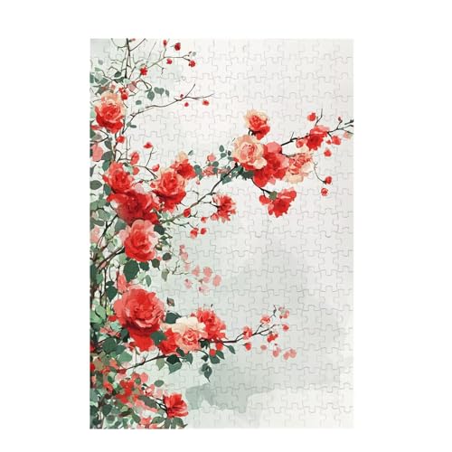 Puzzle 200 Teile Japan Puzzle Blume DIY Kreative Holz Jigsaws für Erwachsene mit Geschenkbox, Impossible Herausfordernde Familie Aktivität Spiele, Deko Wohnzimmer, Geschenke für Frauen 35x25cm D-1733 von Wehsaeho