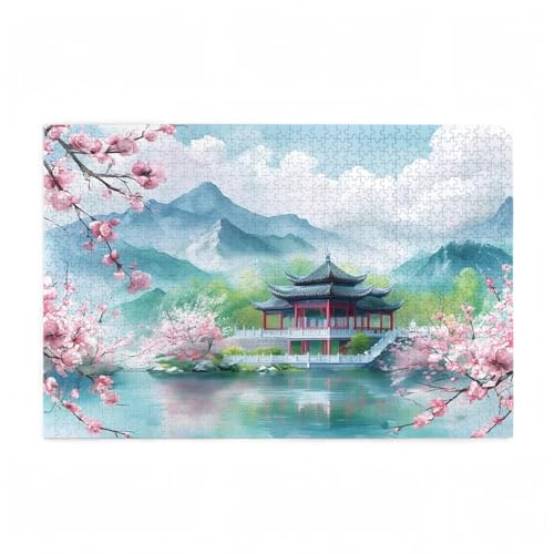 Puzzle 200 Teile Japan Puzzle Kirschblüten DIY Kreative Holz Jigsaws für Erwachsene mit Geschenkbox Verpackung, Impossible Herausfordernde Familie Aktivität Spiele, Deko Wohnzimmer 35x25cm D-10 Puzzle 200 Teile Japan Puzzle Kirschblüten DIY Kreative Holz Jigsaws für Erwachsene mit Geschenkbox Verpackung, Impossible Herausfordernde Familie Aktivität Spiele, Deko Wohnzimmer 35x25cm D-10 von Wehsaeho