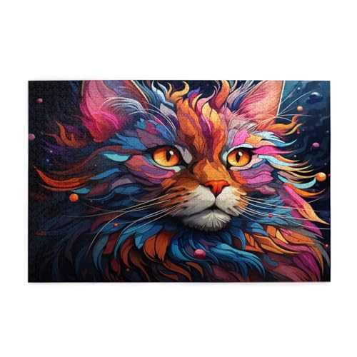Puzzle 200 Teile Katze Puzzle Tier DIY Kreative Holz Jigsaws für Erwachsene mit Geschenkbox Verpackung, Impossible Herausfordernde Familie Aktivität Spiele, Deko Wohnzimmer Geschenke 35x25cm E-885 Puzzle 200 Teile Katze Puzzle Tier DIY Kreative Holz Jigsaws für Erwachsene mit Geschenkbox Verpackung, Impossible Herausfordernde Familie Aktivität Spiele, Deko Wohnzimmer Geschenke 35x25cm E-885 von Wehsaeho