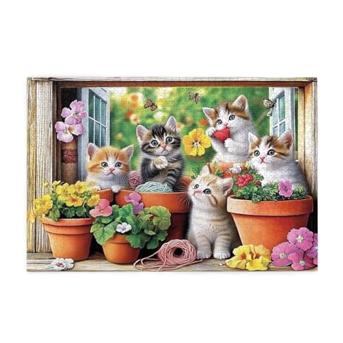 Puzzle 200 Teile Katze Puzzle Tier DIY Kreative Holz Jigsaws für Erwachsene mit Geschenkbox Verpackung, Impossible Herausfordernde Familie Aktivität Spiele, Deko Wohnzimmer Geschenke 35x25cm E-912 Puzzle 200 Teile Katze Puzzle Tier DIY Kreative Holz Jigsaws für Erwachsene mit Geschenkbox Verpackung, Impossible Herausfordernde Familie Aktivität Spiele, Deko Wohnzimmer Geschenke 35x25cm E-912 von Wehsaeho