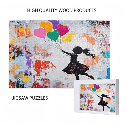Puzzle 200 Teile Mädchen Puzzle Wie DIY Kreative Holz Jigsaws für Erwachsene mit Geschenkbox Verpackung, Impossible Herausfordernde Familie Aktivität Spiele, Geschenke für Frauen 35x25cm D-341 von Wehsaeho