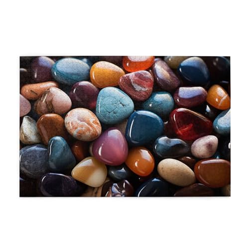 Puzzle 200 Teile Natur Puzzle Stein DIY Kreative Holz Jigsaws für Erwachsene mit Geschenkbox Verpackung, Impossible Herausfordernde Familie Aktivität Spiele, Deko Wohnzimmer Geschenke 35x25cm E-334 von Wehsaeho
