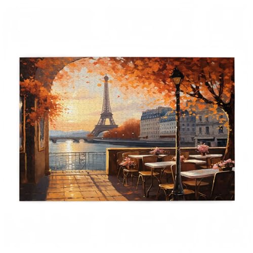Puzzle 200 Teile Paris Puzzle Herbst DIY Kreative Holz Jigsaws für Erwachsene mit Geschenkbox, Impossible Herausfordernde Familie Aktivität Spiele, Deko Wohnzimmer, Geschenke für Frauen 35x25cm D-708 Puzzle 200 Teile Paris Puzzle Herbst DIY Kreative Holz Jigsaws für Erwachsene mit Geschenkbox, Impossible Herausfordernde Familie Aktivität Spiele, Deko Wohnzimmer, Geschenke für Frauen 35x25cm D-708 von Wehsaeho