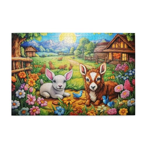 Puzzle 200 Teile Schaf Puzzle Blume DIY Kreative Holz Jigsaws für Erwachsene mit Geschenkbox Verpackung, Impossible Herausfordernde Familie Aktivität Spiele, Deko Wohnzimmer Geschenke 35x25cm E-852 Puzzle 200 Teile Schaf Puzzle Blume DIY Kreative Holz Jigsaws für Erwachsene mit Geschenkbox Verpackung, Impossible Herausfordernde Familie Aktivität Spiele, Deko Wohnzimmer Geschenke 35x25cm E-852 von Wehsaeho