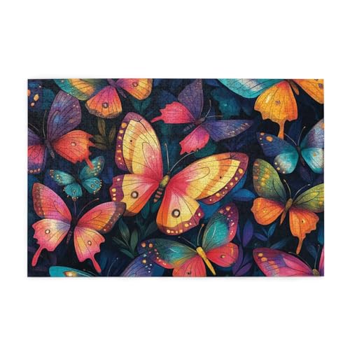 Puzzle 200 Teile Schmetterling Puzzle Farbe DIY Kreative Holz Jigsaws für Erwachsene, Impossible Herausfordernde Familie Aktivität Spiele, Deko Wohnzimmer, Geschenke für Frauen 35x25cm E-1399 Puzzle 200 Teile Schmetterling Puzzle Farbe DIY Kreative Holz Jigsaws für Erwachsene, Impossible Herausfordernde Familie Aktivität Spiele, Deko Wohnzimmer, Geschenke für Frauen 35x25cm E-1399 von Wehsaeho