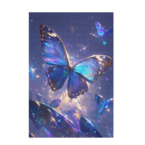 Puzzle 200 Teile Schmetterling Puzzle Traum DIY Kreative Holz Jigsaws für Erwachsene mit Geschenkbox Verpackung, Impossible Herausfordernde Familie Aktivität Spiele, Deko Wohnzimmer 35x25cm D-1216 von Wehsaeho