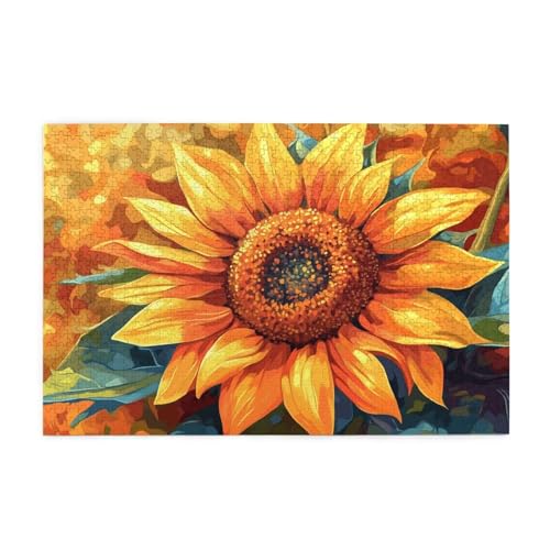Puzzle 200 Teile Sonnenblume Puzzle Blume DIY Kreative Holz Jigsaws für Erwachsene, Geschenkbox Verpackung, Impossible Herausfordernde Familie Aktivität Spiele, Deko Wohnzimmer 35x25cm E-1395 Puzzle 200 Teile Sonnenblume Puzzle Blume DIY Kreative Holz Jigsaws für Erwachsene, Geschenkbox Verpackung, Impossible Herausfordernde Familie Aktivität Spiele, Deko Wohnzimmer 35x25cm E-1395 von Wehsaeho