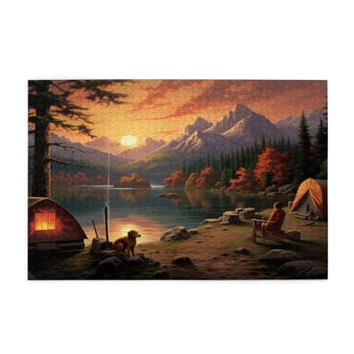 Puzzle 200 Teile Sonnenuntergang Puzzle Baum DIY Kreative Holz Jigsaws für Erwachsene, Impossible Herausfordernde Familie Aktivität Spiele, Deko Wohnzimmer, Geschenke für Frauen 35x25cm E-723 von Wehsaeho