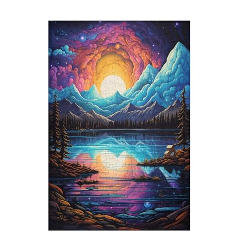 Puzzle 200 Teile Sonnenuntergang Puzzle Berg DIY Kreative Holz Jigsaws für Erwachsene mit Geschenkbox Verpackung, Impossible Herausfordernde Familie Aktivität Spiele, Deko Wohnzimmer 35x25cm D-1344 Puzzle 200 Teile Sonnenuntergang Puzzle Berg DIY Kreative Holz Jigsaws für Erwachsene mit Geschenkbox Verpackung, Impossible Herausfordernde Familie Aktivität Spiele, Deko Wohnzimmer 35x25cm D-1344 von Wehsaeho