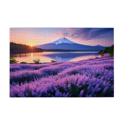 Puzzle 200 Teile Sonnenuntergang Puzzle Landschaft DIY Kreative Holz Jigsaws für Erwachsene, Impossible Herausfordernde Familie Aktivität Spiele, Deko Wohnzimmer, Geschenke für Frauen 35x25cm E-207 von Wehsaeho