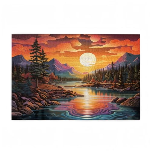 Puzzle 200 Teile Sonnenuntergang Puzzle Wolke DIY Kreative Holz Jigsaws für Erwachsene mit Geschenkbox Verpackung, Impossible Herausfordernde Familie Aktivität Spiele, Deko Wohnzimmer 35x25cm D-577 Puzzle 200 Teile Sonnenuntergang Puzzle Wolke DIY Kreative Holz Jigsaws für Erwachsene mit Geschenkbox Verpackung, Impossible Herausfordernde Familie Aktivität Spiele, Deko Wohnzimmer 35x25cm D-577 von Wehsaeho