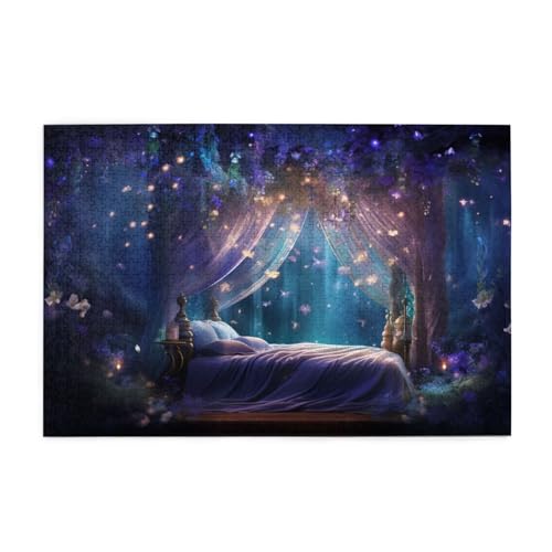 Puzzle 200 Teile Sternenhimmel Puzzle Traum DIY Kreative Holz Jigsaws für Erwachsene mit Geschenkbox Verpackung, Impossible Herausfordernde Familie Aktivität Spiele, Wanddeko Geschenke 35x25cm E-461 von Wehsaeho