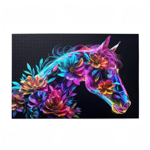 Puzzle 200 Teile Tier Puzzle Blume DIY Kreative Holz Jigsaws für Erwachsene mit Geschenkbox Verpackung, Impossible Herausfordernde Familie Aktivität Spiele, Wohnzimmer Deko Geschenke 35x25cm D-60 von Wehsaeho