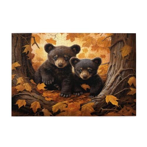 Puzzle 200 Teile Tragen Puzzle Herbst DIY Kreative Holz Jigsaws für Erwachsene mit Geschenkbox Verpackung, Impossible Herausfordernde Familie Aktivität Spiele, Deko Wohnzimmer Geschenke 35x25cm E-6 von Wehsaeho