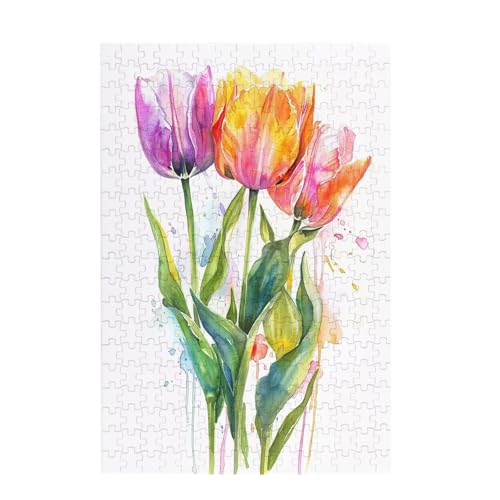 Puzzle 200 Teile Tulpe Puzzle Farbe DIY Kreative Holz Jigsaws für Erwachsene mit Geschenkbox, Impossible Herausfordernde Familie Aktivität Spiele, Deko Wohnzimmer, Geschenke für Frauen 35x25cm D-1149 Puzzle 200 Teile Tulpe Puzzle Farbe DIY Kreative Holz Jigsaws für Erwachsene mit Geschenkbox, Impossible Herausfordernde Familie Aktivität Spiele, Deko Wohnzimmer, Geschenke für Frauen 35x25cm D-1149 von Wehsaeho