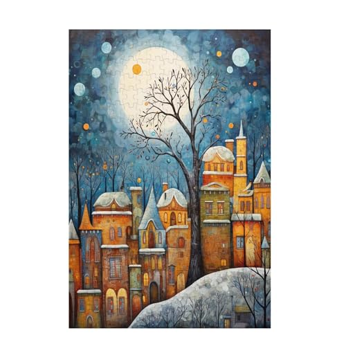 Puzzle 200 Teile Winter Puzzle Mond DIY Kreative Holz Jigsaws für Erwachsene mit Geschenkbox, Impossible Herausfordernde Familie Aktivität Spiele, Deko Wohnzimmer, Geschenke für Frauen 35x25cm D-1626 Puzzle 200 Teile Winter Puzzle Mond DIY Kreative Holz Jigsaws für Erwachsene mit Geschenkbox, Impossible Herausfordernde Familie Aktivität Spiele, Deko Wohnzimmer, Geschenke für Frauen 35x25cm D-1626 von Wehsaeho